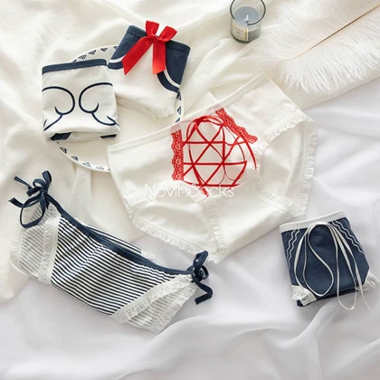 شورت زنانه نخی طرح سورمه ای روبان دار ( سایز 38-42)