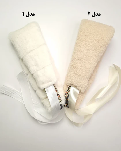 هدبند روسی خز الوان و مشکی سیلکا