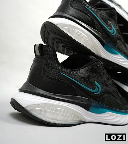 کفش کتانی مردانه مشکی آبی Nike air max pluse