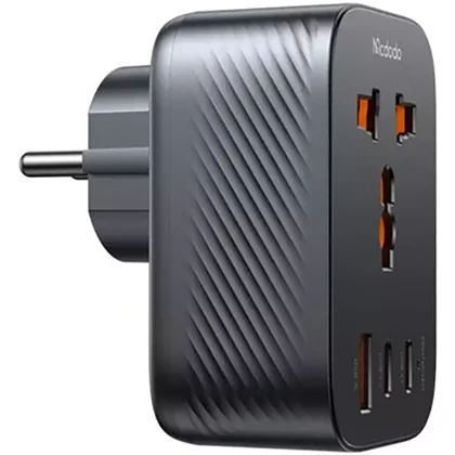 تبدیل پریز برق چندکاره و شارژر دیواری تایپ‌سی و USB مک‌دودو CP-0750