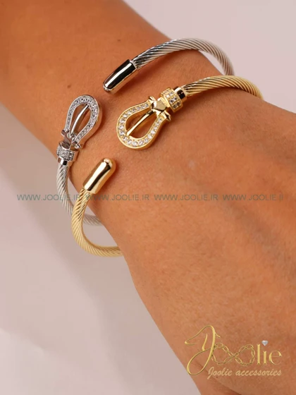 بنگل زنانه طرح طلا فرد Fred کد B2159