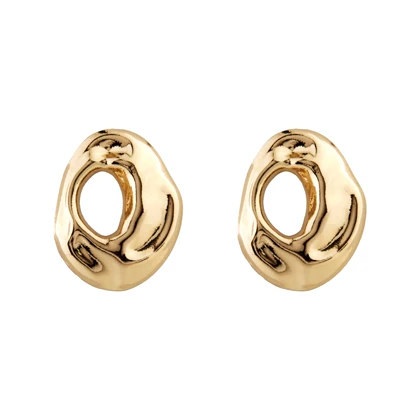 گوشواره زنانه میخی مدل بیضی منحنی