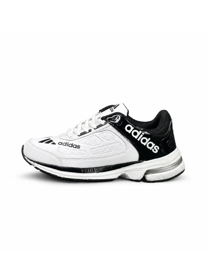 کتانی خارجی مردانه مدل آدیداس سفید مشکی ADIDAS