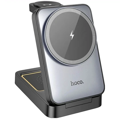 شارژر وایرلس سه کاره هوکو Hoco مدل CQ21 توان 15 وات