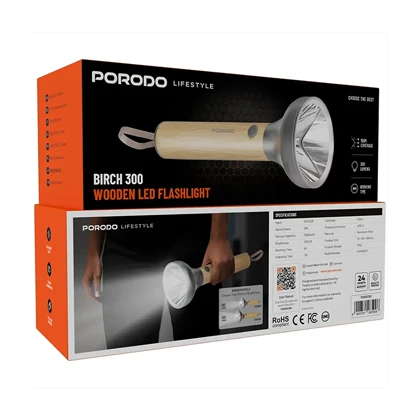 چراغ قوه پرودو مدل PORODO BIRCH 300 PDA90502WD