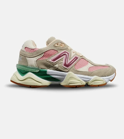 کفش کتانی زنانه صورتی سبز کرم NEW BALANCE 9060