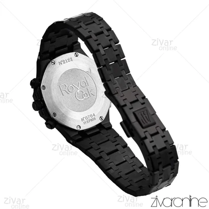 ساعت اودمار پیگه (AP) زنانه تمام مشکی صفحه مهندسی 106158