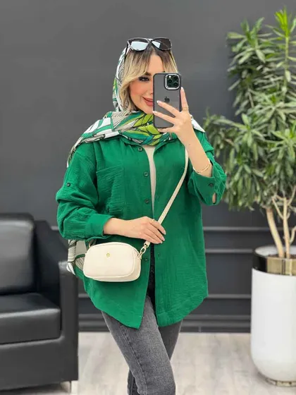 شومیز آستین پاگن پشت پیله