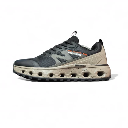 کتانی پیاده روی اسکیچرز مردانه گلاید استپ AT مشکی قهوه ای