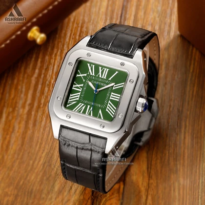ساعت مردانه کارتیه سانتوس Cartier Santos 100-SGK