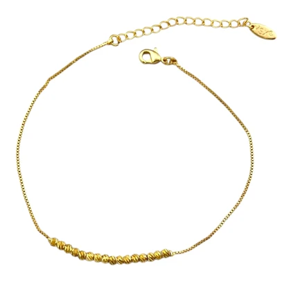 پابند زنانه ظریف طرح طلا