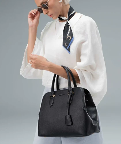 کیف دستی زنانه چرم مصنوعی دسته دار دیوید جونز DAVIDJONES