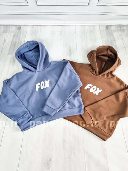 کراپ هودی fox