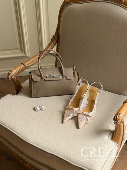 کفش توری پاپیونی پاشنه 8 سانت