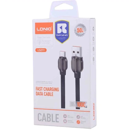 کابل تایپ سی الدنیو LDNIO مدل LS211 توان 50 وات 1 متر