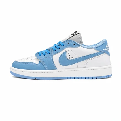 کفش و کتانی زنانه و دخترانه مدل نایک ترویس NIKE TRAVIS رنگ سفید آبی کد 30351