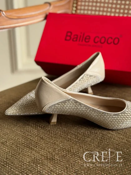 کفش نگینی پاشنه 5 سانت