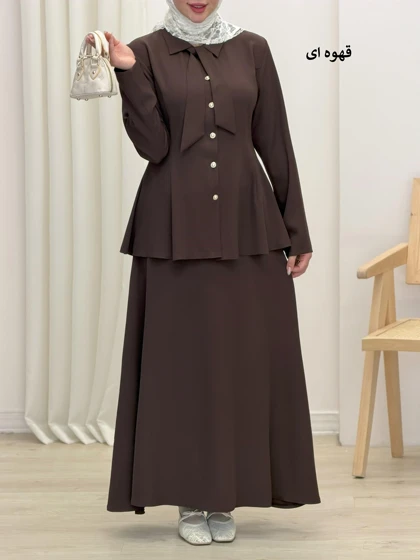 4070-شومیز و دامن هرمس