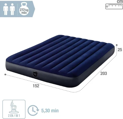 تشک بادی دو نفره INTEX DURA-BEAM STANDARD