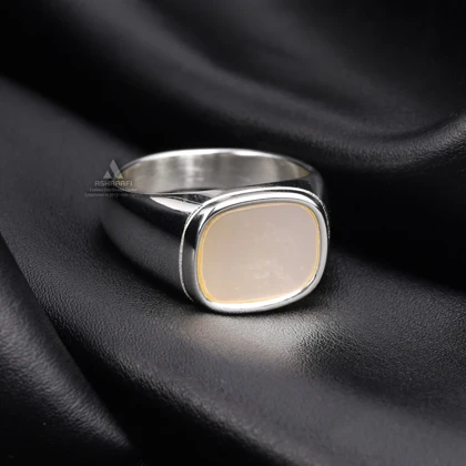 انگشتر مردانه صدفی Men Ring SW01
