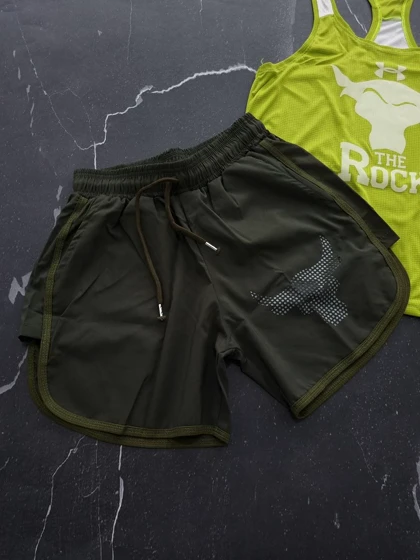 ست رکابی و شلوارک راک فسفری