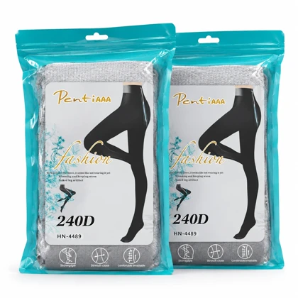 جوراب شلواری تو کرکی زنانه پنتی مدل Fashion Natural - ضخامت 240D - رنگ طوسی روشن (ملانژ)