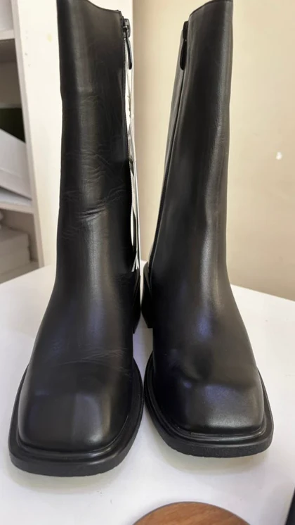 نیم بوت زنانه مشکی مدل Emma -- gb