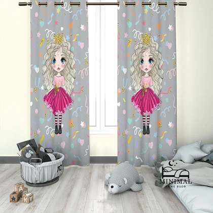 پرده کودک طرح فانتزی مدل W4902