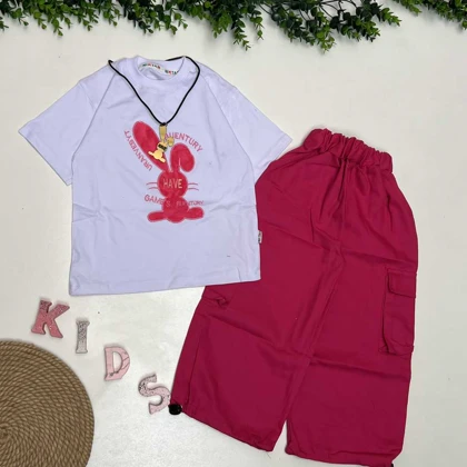 تیشرت شلوار کارگو خرگوش