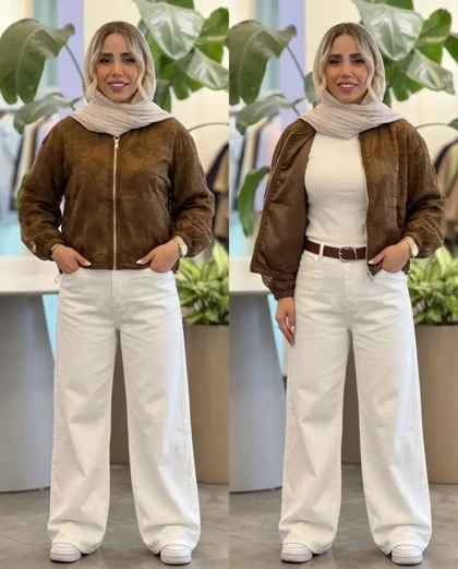 بامبر جکت تابستانی زنانه مدل هلسا
