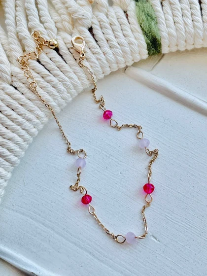 پابند مهره صورتی