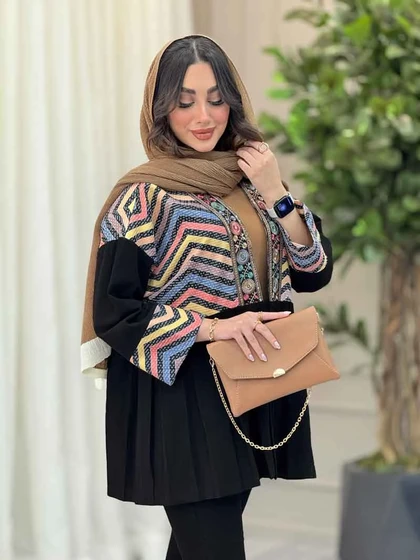 مانتو پیله دار شکوفه