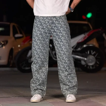 شلوار بگ کروم هارتز Chrome Hearts کاستوم 251