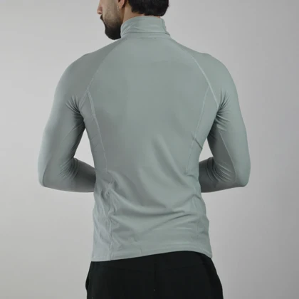 بلوز یقه اسکی ورزشی مردانه نایک مدل mub-8910 طوسی روشن