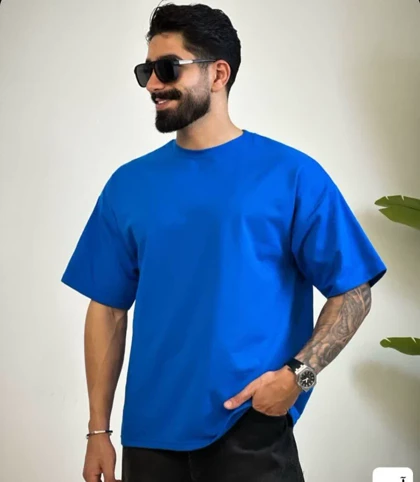 تیشرت ساده مردانه دو نخ برازنده_کد4270