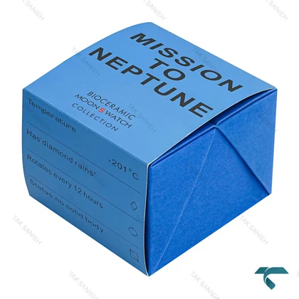 جعبه ساعت اورجینال امگا سواچ ماموریت به نپتون آبی Swatch-Box-7799-U