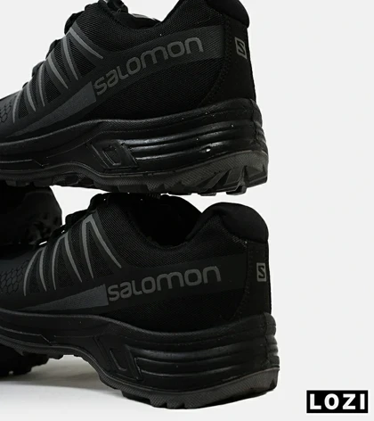 کفش کتانی کوهنوردی مردانه و زنانه مشکی طوسی Salomon Speedcross 5 Trail