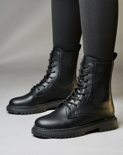 کفش زمستانی زنانه نیم بوت کلاسیک