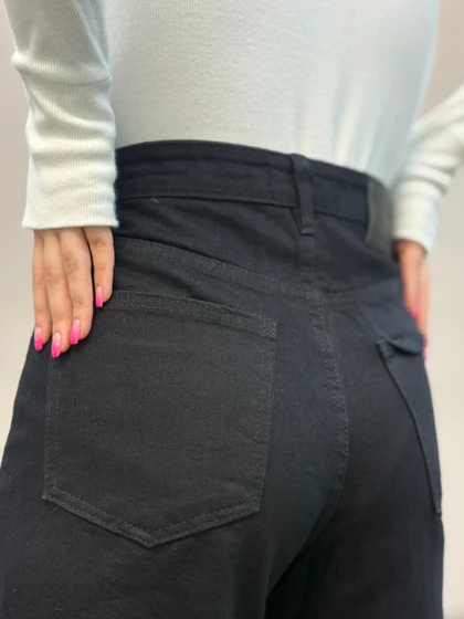 شلوار جین فلربگ مشکی3790