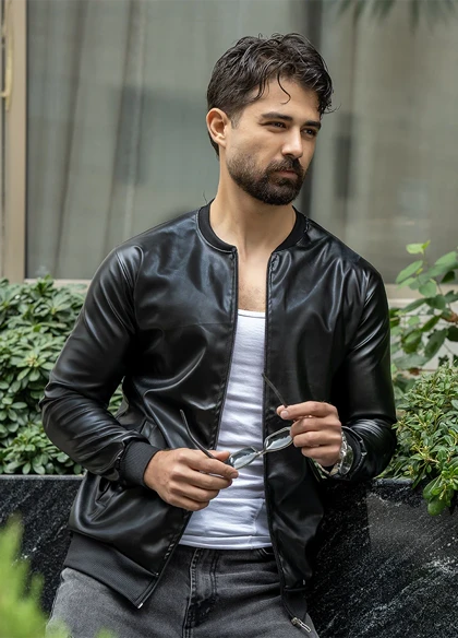 کاپشن چرم مردانه مدل Artim ویژه