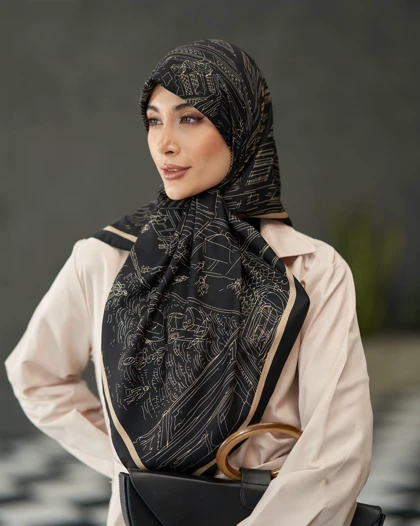 روسری ابریشم قواره 90 30183