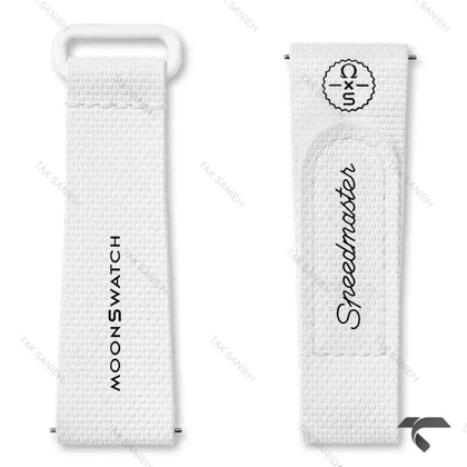 بند رابر امگا سواچ ماموریت به ماه سفید Swatch-Strap-10738-U