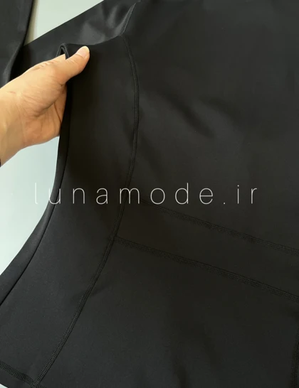 سویشرت ورزشی زنانه فلامنت یقه گرد برش‌دار
