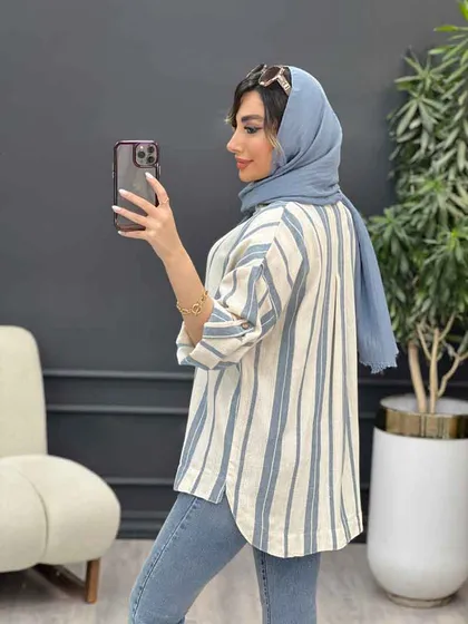 مانتو راه راه نیوشا