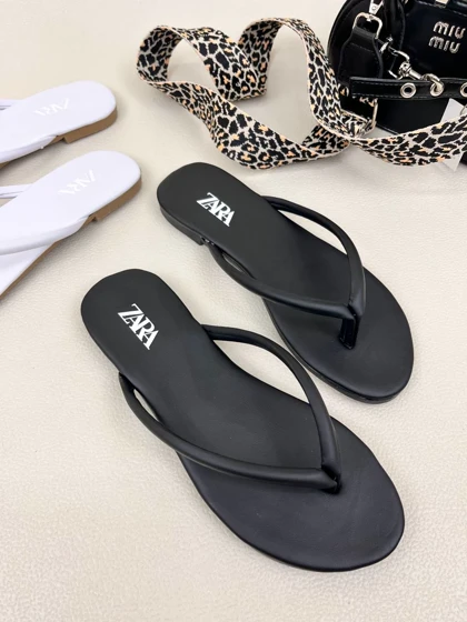 صندل زنانه انگشتی زارا ساحلی تخت ZARA کد 1608