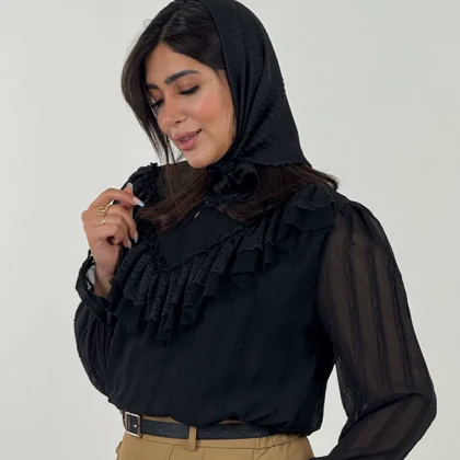 شومیز پروانه مرواریدی