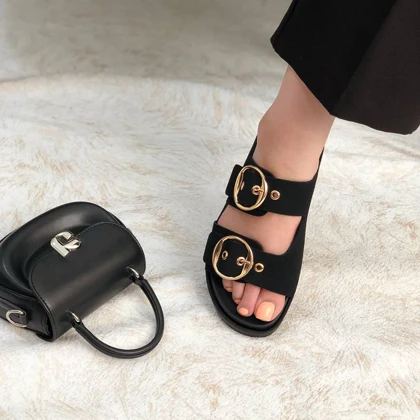 اسلیپر زنانه زارا (ZARA) مدل ترمه رنگ مشکی