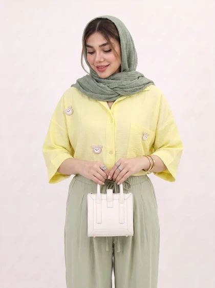 شومیز ینزی عروسکی تک جیب