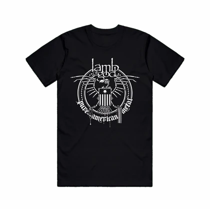 تیشرت لمب او گاد | lamb of God Skeleton Eagle Black Tee کد 229254