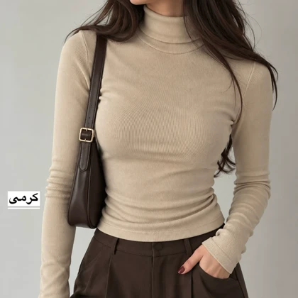 بلوز زنانه یقه‌اسکی 1704 مدل 7753515
